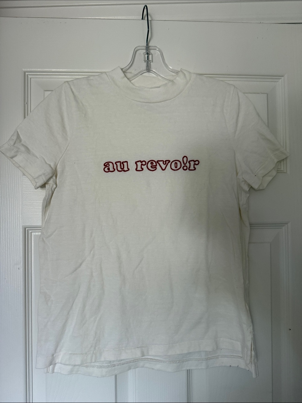 Madewell Cream Graphic Crewneck Tee